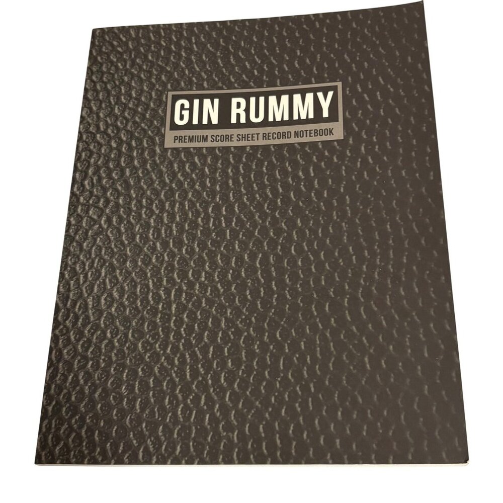 Gin Rummy Premium Score Sheet Record Notebook With Game Instructions
